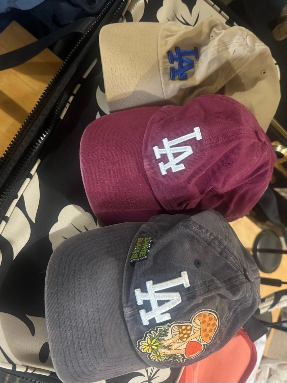 LA ‘47 brand Baseball Caps - Maroon, blue, Beige